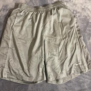 Large baggy grey y2k Nike basketball shorts